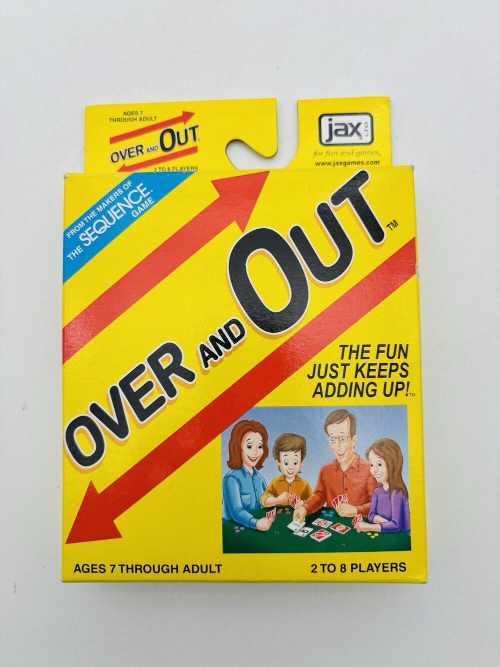Over And Out Card Game Math Jax Makers Of Sequence Complete Vintage 2002 VG